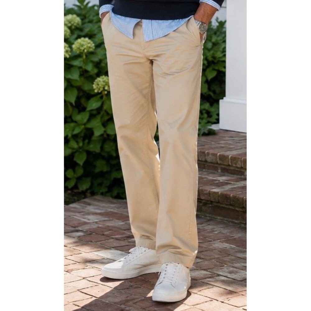 Hollister Pants Mens 30x32 Skinny Chino Tan Khaki Epic Flex Stretch Casual